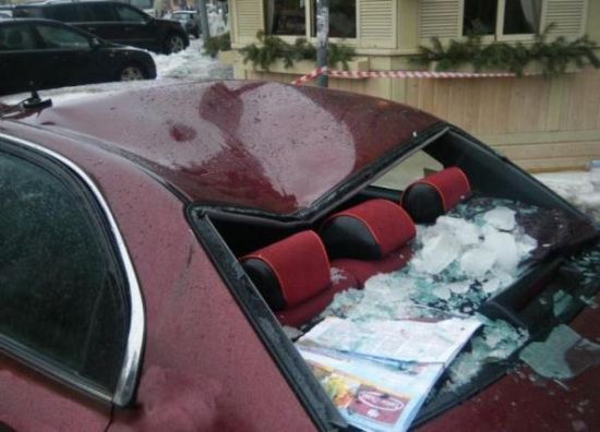 Buzlar eridi arabalar böyle pert oldu galerisi resim 10