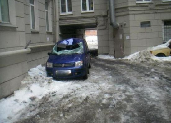 Buzlar eridi arabalar böyle pert oldu galerisi resim 4