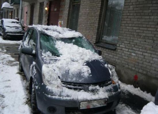 Buzlar eridi arabalar böyle pert oldu galerisi resim 8