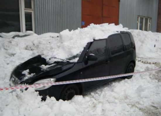 Buzlar eridi arabalar böyle pert oldu galerisi resim 9