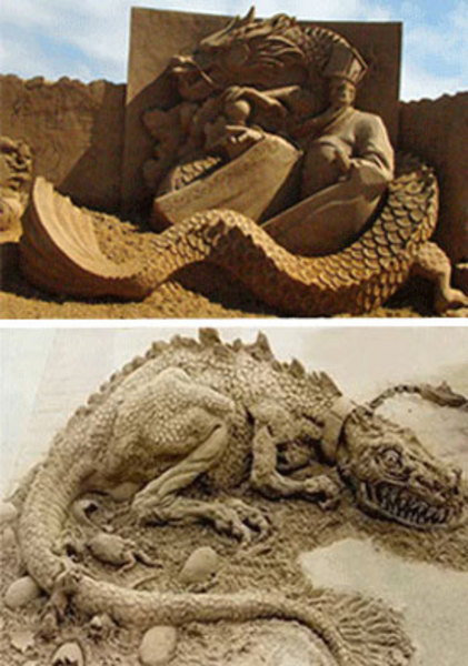 Muhteşem kum heykeller galerisi resim 1