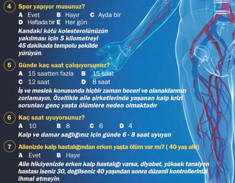 Kalp krizi riskinizi test edin! galerisi resim 3