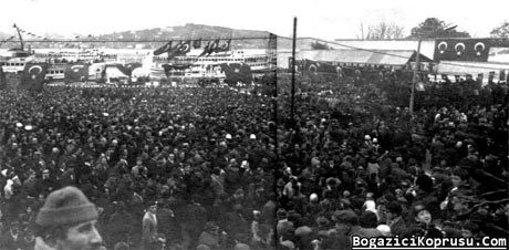 Boğaziçi Köprüsü 36 yıl önce böyle kuruldu. galerisi resim 1