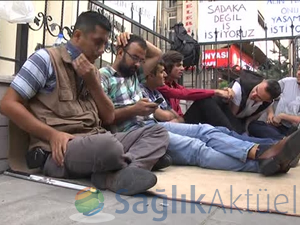 Engellilerin açlık grevi devam ediyor