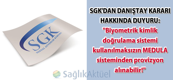 Biyometrik kimlik doğrulama olmadan provizyon alınabilecek