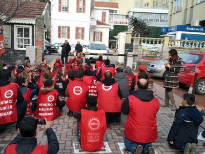Maltepe Üniversitesi Tıp Fakültesi'nde eylem