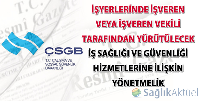 İşyerlerinde İşveren veya İşveren Vekili Tarafından Yürütülecek İş Sağlığı ve Güvenliği Hizmetlerine İlişkin Yönetmelik