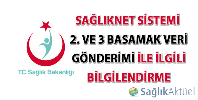 SağlıkNET sistemi 2. ve 3 basamak veri gönderimi ile ilgili bilgilendirme