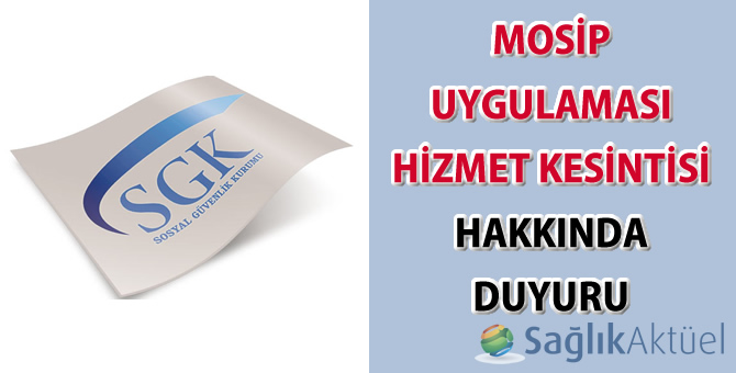 Mosip Uygulaması Hizmet Kesintisi