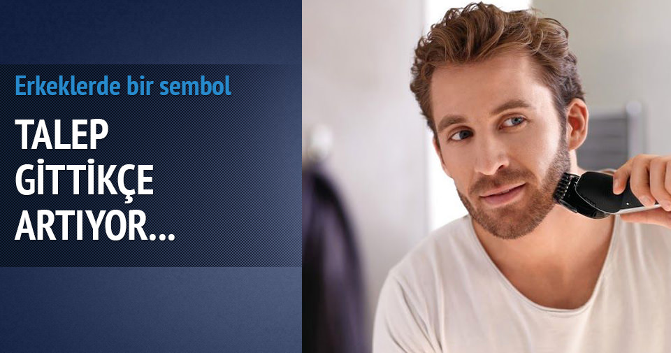 Sakal ve bıyık ekimine olan talep artıyor