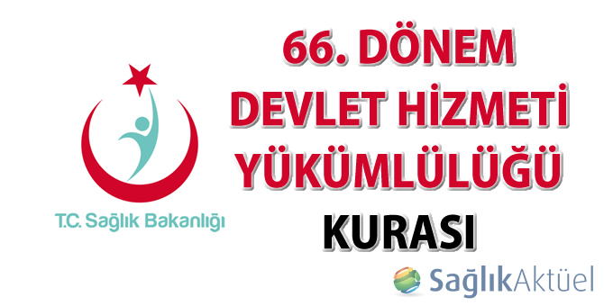 66. Dönem Devlet Hizmeti Yükümlülüğü Kurası tebligat yerine geçecek isim listeleri
