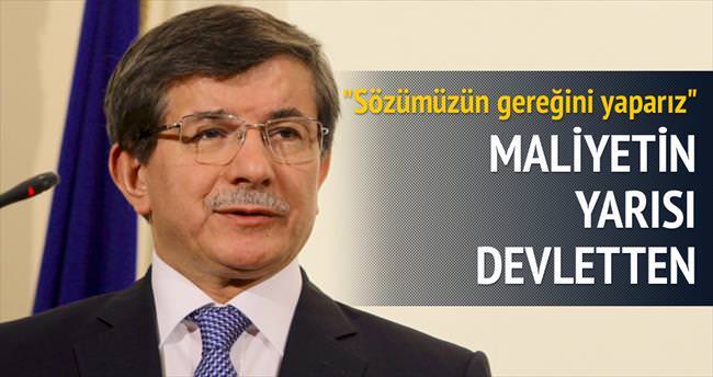 Asgari'de maliyetin yarısını devlet karşılayacak