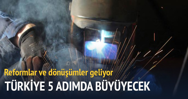 Türkiye 5 adımda büyüyecek