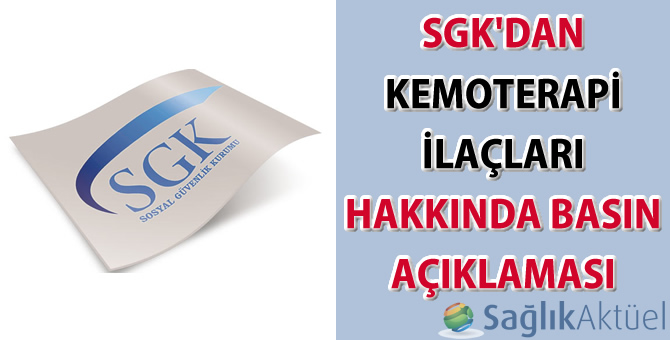 Kemoterapi ilaçları hakkında basın açıklaması