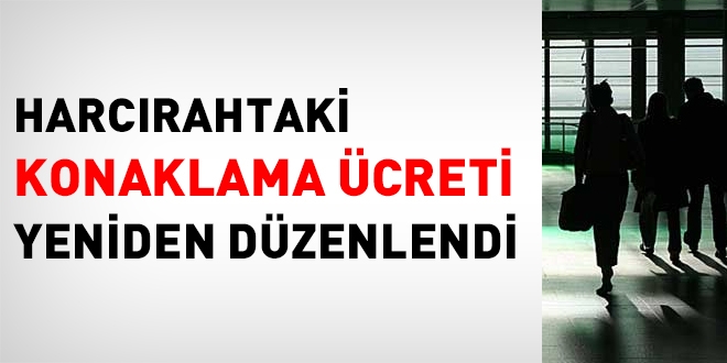 Harcırah Kanunundaki konaklama ücreti yeniden düzenlendi