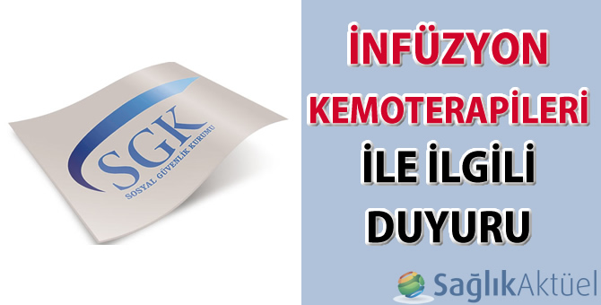 İnfüzyon Kemoterapileri ile ilgili duyuru