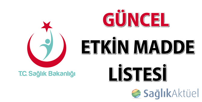 Güncel etkin madde listesi-06.05.2016