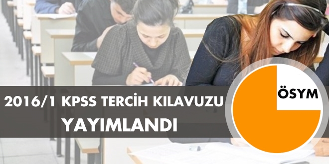 Kamu Personel Seçme Sınavı KPSS-2016/1 Tercih Kılavuzu