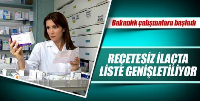 Reçetesiz ilaç listesi genişliyor