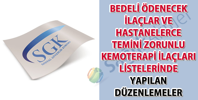 Bedeli Ödenecek İlaçlar Listesinde Yapılan Düzenlemeler Hakkında Duyuru 2023/02