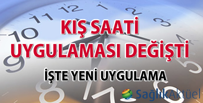 Kış saati uygulaması yürürlükten kaldırıldı