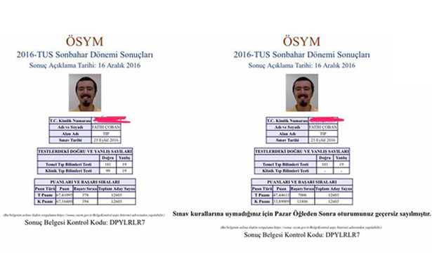 TUS’da ‘haksızlığa uğradım’ iddiası