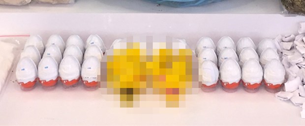 Oyuncak yumurta içerisinde uyuşturucu ticareti: 8 gözaltı