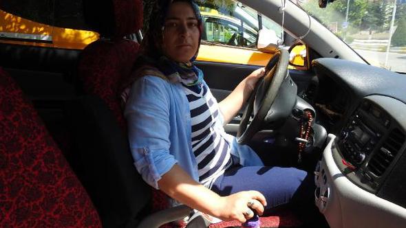 Çorum'un ilk ve tek kadın taksi şoförü