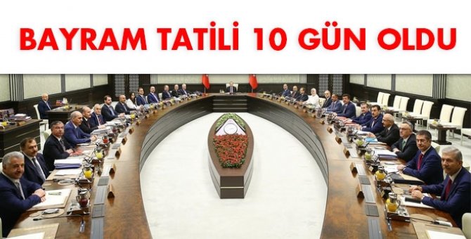 Bayram tatili 10 gün oldu