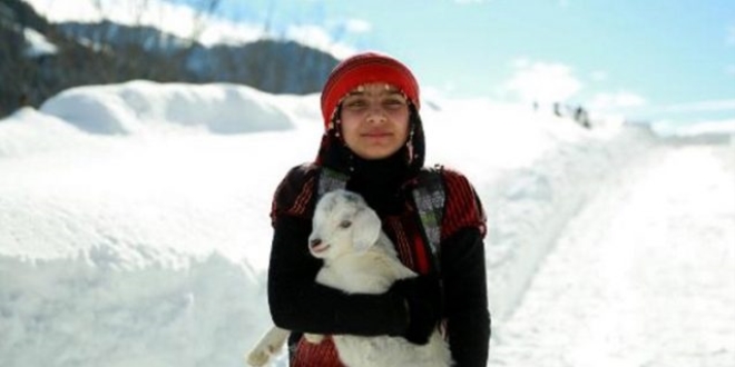Türkiye'nin 'Heidi'si veteriner hekim olmak istiyor
