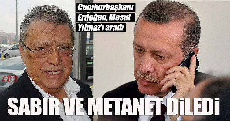Cumhurbaşkanı Erdoğan, Mesut Yılmaz'a taziyelerini iletti