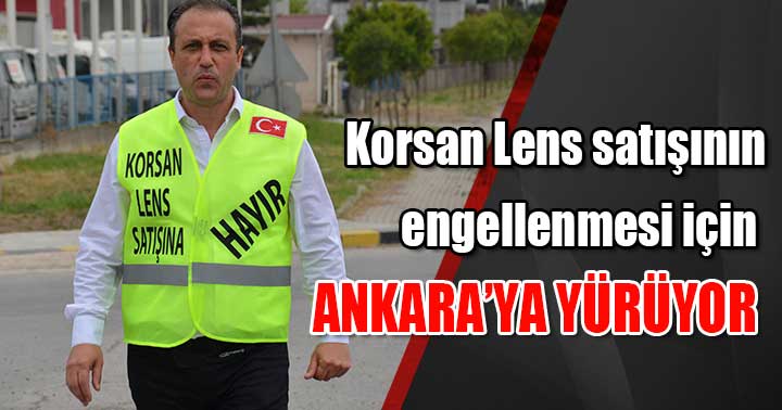 "Korsan gözlük ve lens satışının engellenmesi" için İstanbul'dan Ankara'ya yürüdü