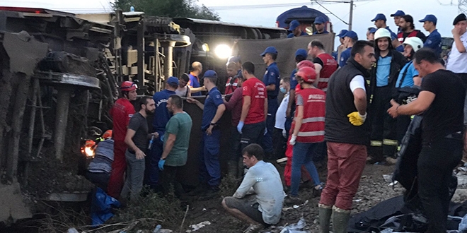 Türk Kızılayı: Tren kazasıyla ilgili gerekli tüm tedbirler alındı