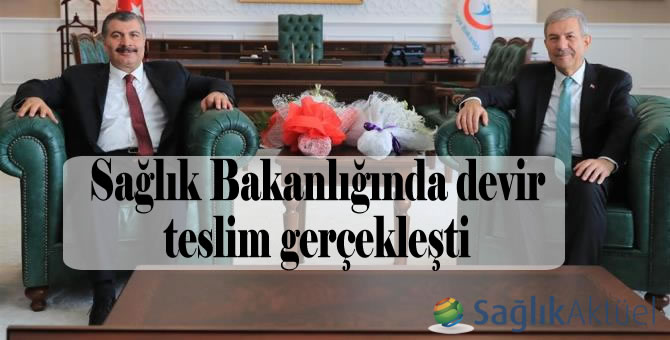 Sağlık Bakanlığında devir teslim gerçekleşti