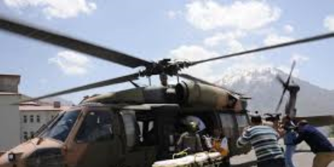 Diyarbakır'da hamile kadın askeri helikopterle hastaneye taşındı