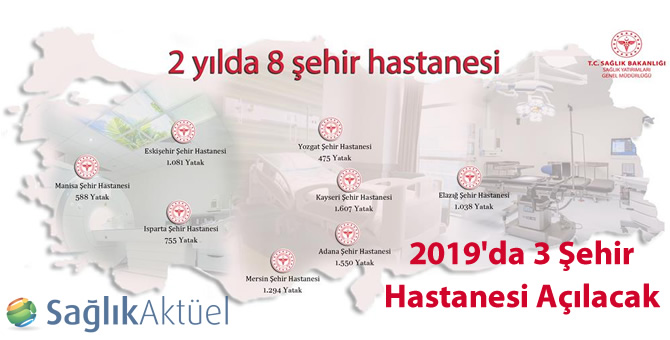 2 yılda 8 şehir hastanesi açıldı, 2019'da 3 tane daha açılacak