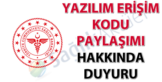 Yazılım erişim kodu paylaşımı hakkında duyuru