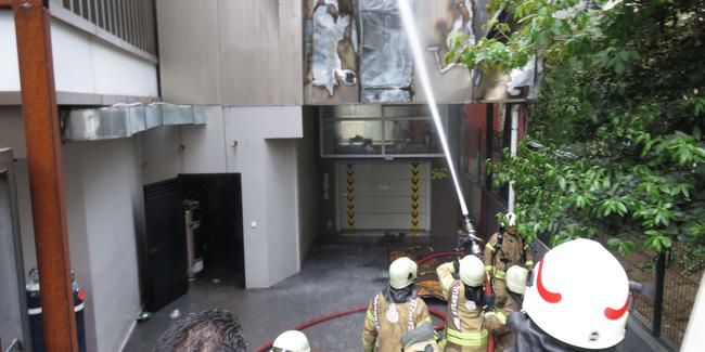 İstanbul'da özel bir hastanede yangın