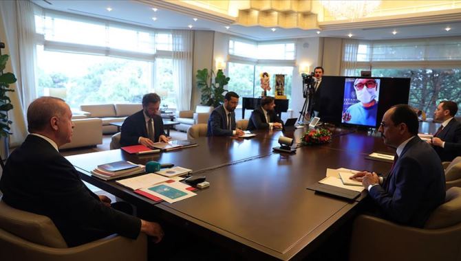 Cumhurbaşkanı Erdoğan Cerrahpaşa Tıp Fakültesi'ne video konferansla bağlandı
