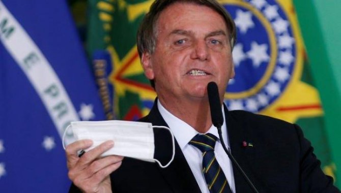 Brezilya Devlet Başkanı Bolsonaro'ya motosiklet konvoyunda maske takmadığı gerekçesiyle para cezası