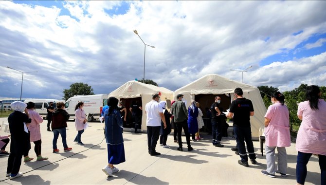 Trakya'da OSB çalışanları aşılama faaliyetlerine yoğun ilgi gösteriyor