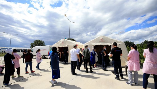 Trakya'da OSB çalışanları aşılama faaliyetlerine yoğun ilgi gösteriyor