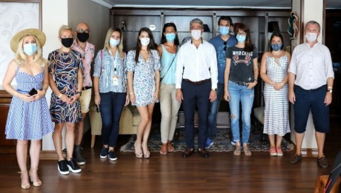 Muğla'da konuk edilen Romanyalı gazetecilere Kovid-19 tedbirleri güven verdi