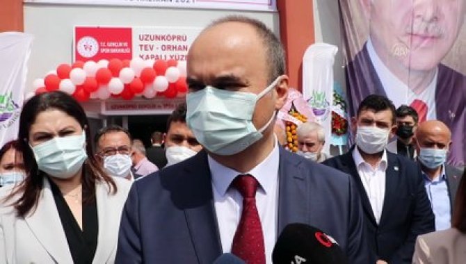 Edirne Valisi Canalp, kentin Kovid-19'a karşı aşılama oranında Türkiye'de ilk sırada olmasını değerlendirdi: