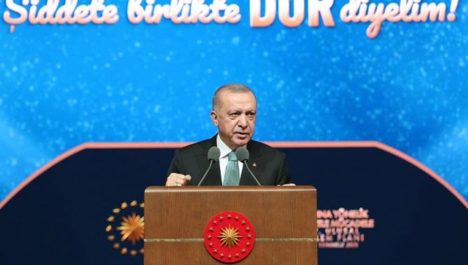 Cumhurbaşkanı Erdoğan, Kadına Yönelik Şiddetle Mücadele 4. Ulusal Eylem Planı Tanıtım Toplantısı'nda konuştu: (2)