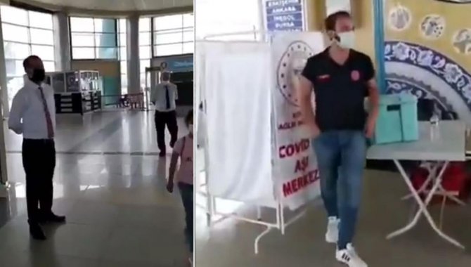 Kütahya İl Sağlık Müdürlüğünden otogardaki aşı merkezinde çekilen videoyla ilgili açıklama: