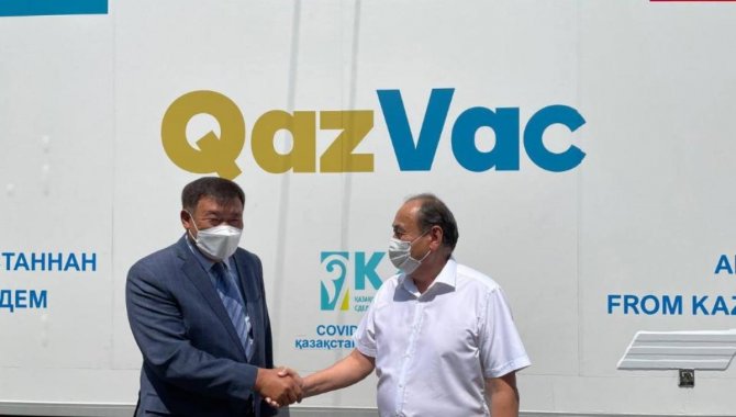 Kazakistan'ın Kovid-19'a karşı geliştirdiği aşı QazVak, yurt dışında ilk kez Kırgızistan'da uygulanacak