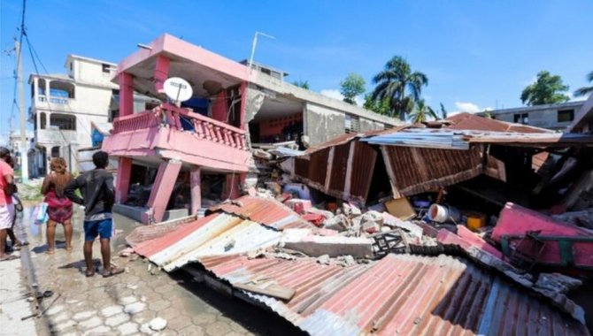 Haiti'de 14 Ağustos'taki depremin ardından gıda ve hijyen malzemelerine ihtiyaç duyuluyor
