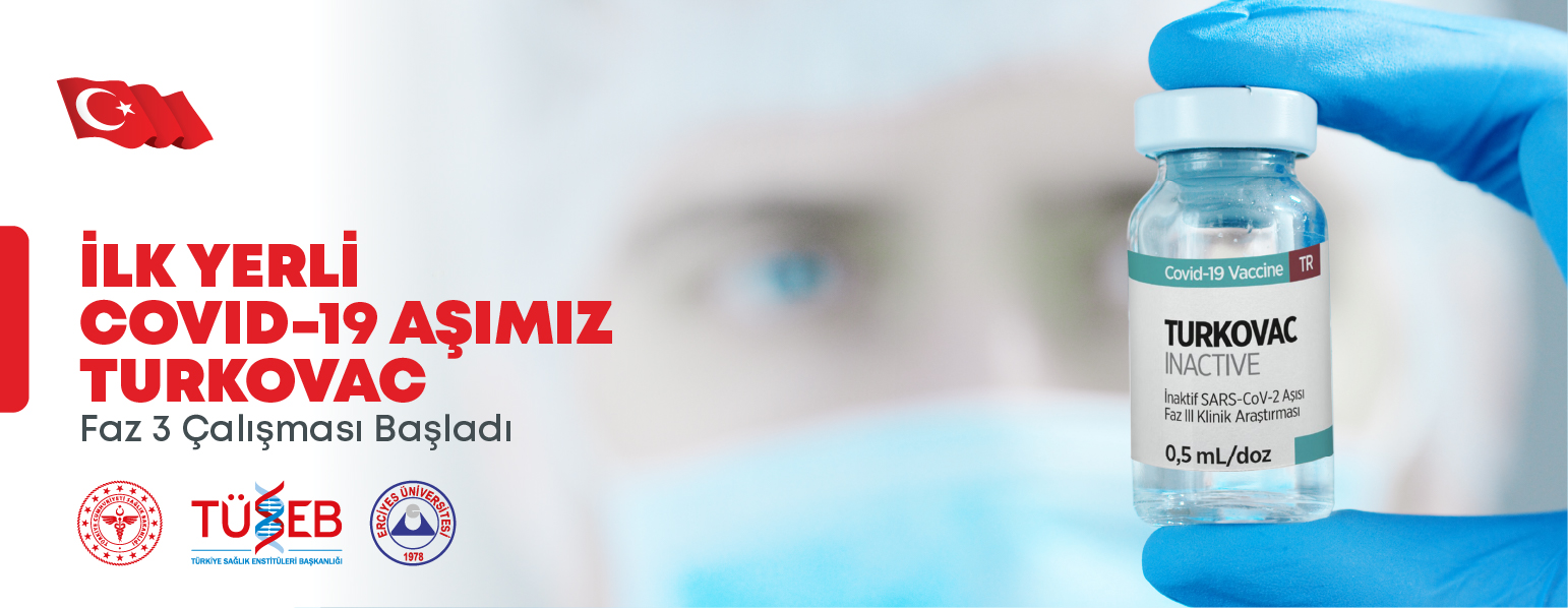 "TURKOVAC" aşısı geliştirildiği Erciyes Üniversitesinde gönüllülere uygulanıyor