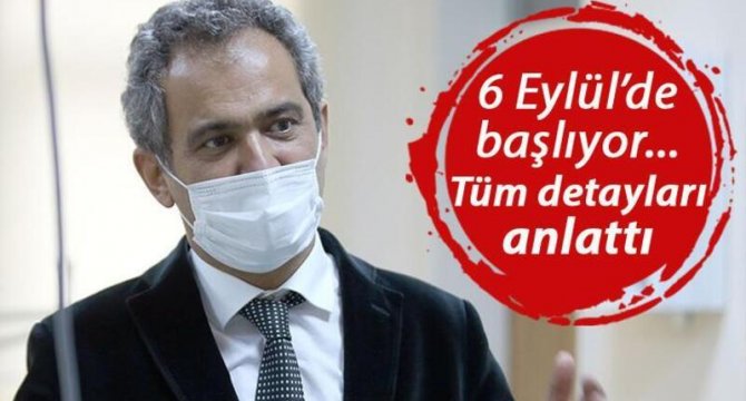 Milli Eğitim Bakanı Özer, okullarda yüz yüze eğitim hazırlıklarını AA'ya açıkladı: